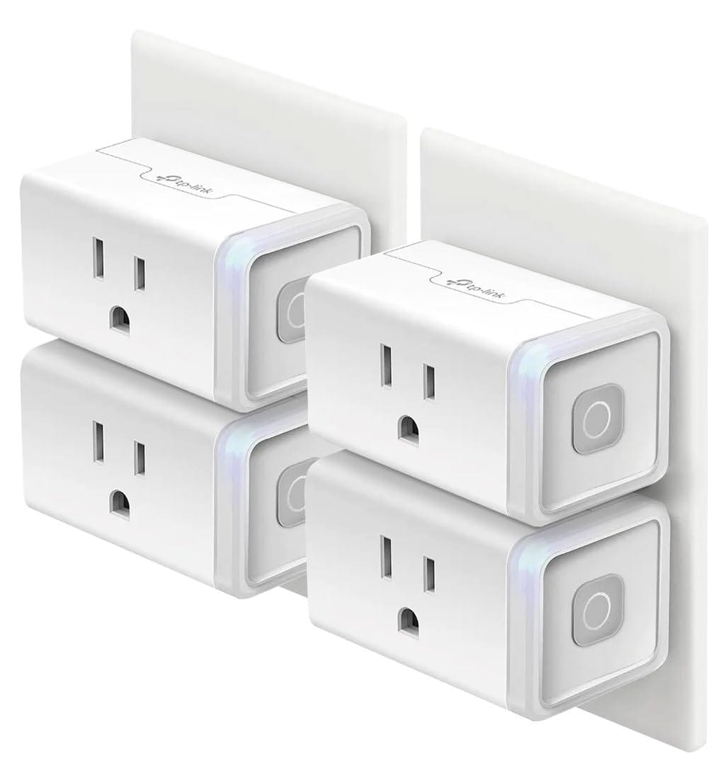 Kasa Smart Plug Hs103P4, Smart Home Wi-Fi Outlet Works With Alexa, Echo, Google Home & Ifttt, No Hub Required, Remote Control, 15 Amp, Ul Certified, 4-Pack, White Kasa Smart Plug Hs103P4, Smart Home Wi-Fi Outlet Works With Alexa, Echo, Google Home & Ifttt, No Hub Required, Remote Control, 15 Amp, Ul Certified, 4-Pack, White