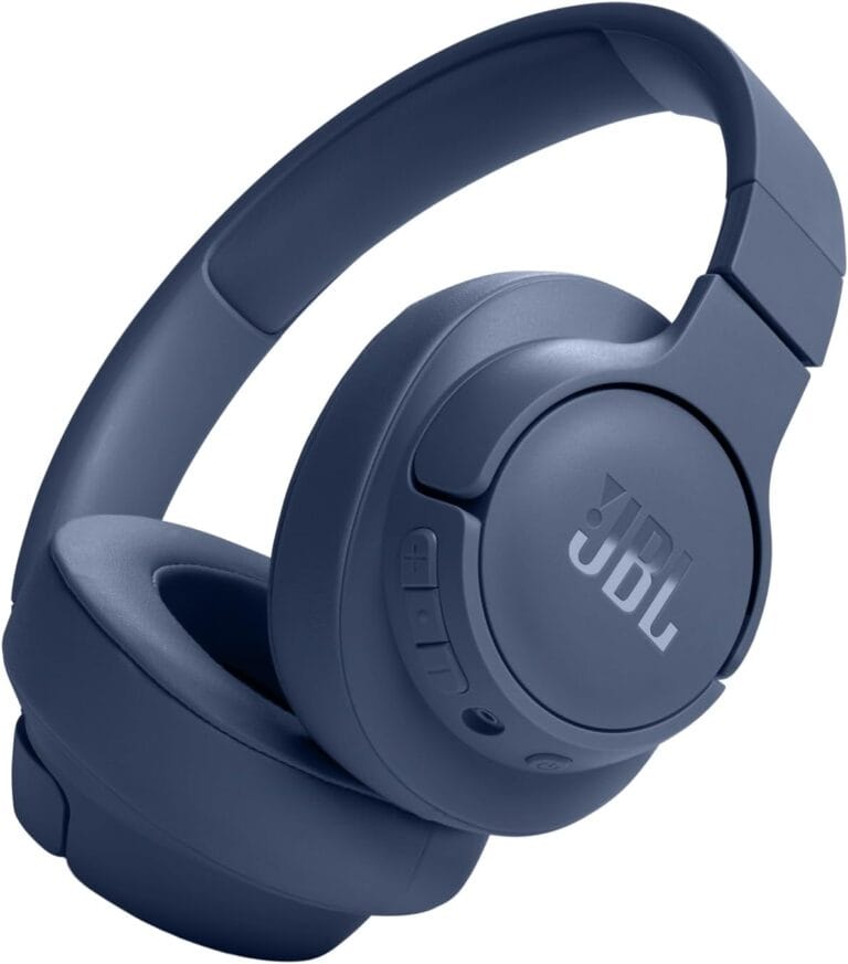 JBL Tune 720BT – Wireless Over-Ear Headphones with JBL Pure Bass Sound, Bluetooth 5.3, Up to 76H Battery Life and Speed Charge, Lightweight, Comfortable and Foldable Design (Blue)