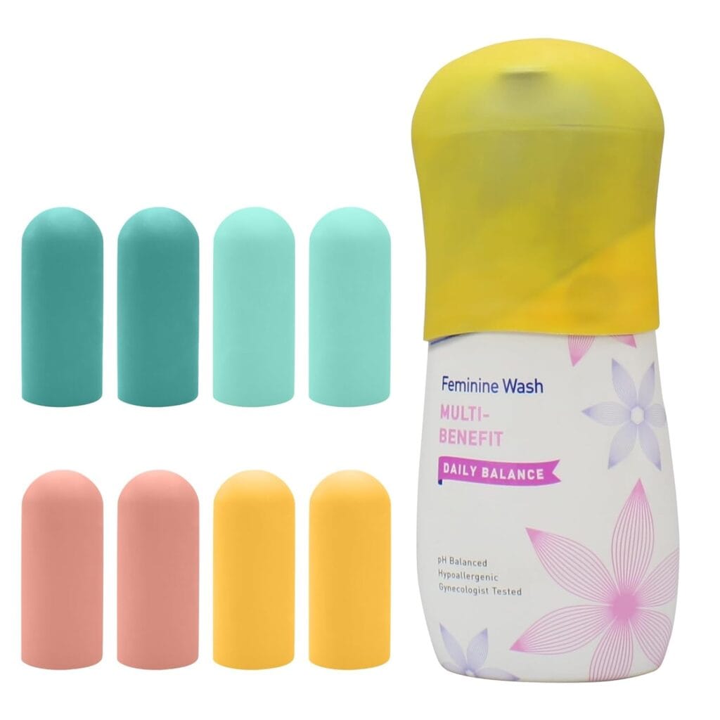 8 Pack Silicone Bottle Covers Travel Essentials For Women Men, Beach Vacation Essentials, Travel Size Toiletries Accessories, Cruise Ship Essentials, Must Haves, Leak Proofing