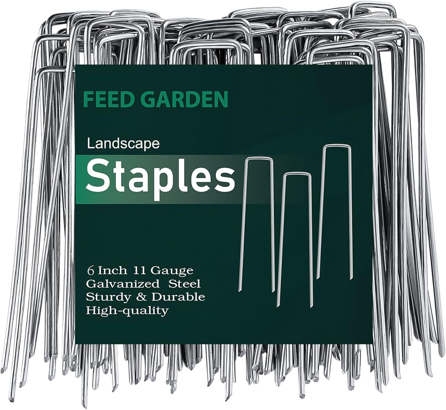 Feed Garden 6 Inch 50 Pack Hot-Dip Galvanized Landscape Staples Plant Cover Stakes 11 Gauge Tent Stakes Garden Stakes Landscaping Fabric Sod Pins Yard Stakes For Decoration Weed Barrier Fabric Feed Garden 6 Inch 50 Pack Hot-Dip Galvanized Landscape Staples Plant Cover Stakes 11 Gauge Tent Stakes Garden Stakes Landscaping Fabric Sod Pins Yard Stakes For Decoration Weed Barrier Fabric