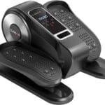 Under Desk Elliptical Machine, Electric Seated Pedal Exerciser, Mini Ellipse Leg Exerciser with Remoter, 12 Level Speeds, Forward & Reverse Direction, Manual & Auto Mode for Home Office