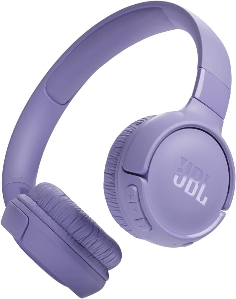 Jbl Tune 520Bt – Wireless On-Ear Headphones, Up To 57H Battery Life And Speed Charge, Lightweight, Comfortable And Foldable Design, Hands-Free Calls With Voice Aware (Purple)