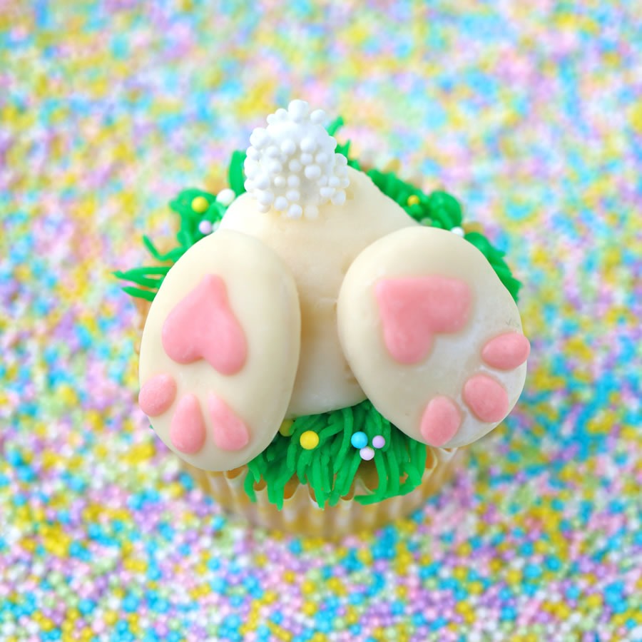 Bunny Butt Easter Cupcakes (Low-Sugar) | Handiest 20 Carbs!