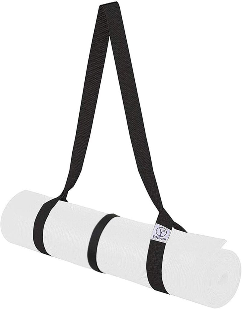 Yogaer Yoga Mat Carrier Strap, Adjustable Thick Straps Sling For Carrying Large Mats, Stretching Band