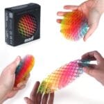 Morf Fidget Worm Toy – Desk Fidgets for Adults – Quiet Worm Fidget Toy Sensory Toys – Fun and Interactive Fidget Toy for Kids – USA Patent Pending Figgy Toys (Rainbow, Small)