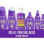 Aussie Miracle Curls Set: Shampoo, Conditioner, Deep Hydration, Spray Gel, Detangling Milk, and Oil Hair Treatment, Curl Oil, Coconut & Jojoba, Frizz Control, 6 Pieces