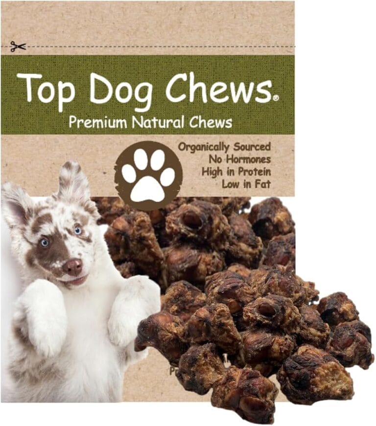Top Dog Chews – Knee Caps, 10 Count, Dog Beef Chew Bones, Long Lasting Treats for Aggressive Chewers, Perfect for Large Medium, or Small Dogs, Made in USA