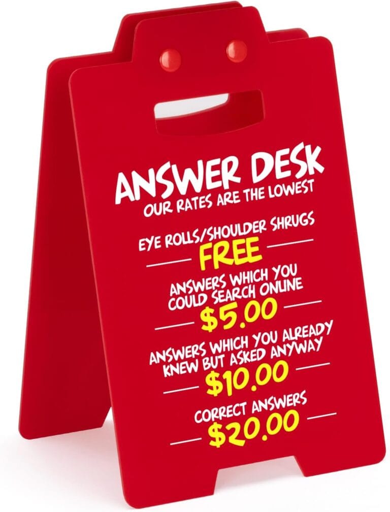 Funny Team Desk Decor Gifts, Office Answer Desk Rates Accessories, Team Building Gifts, Mini Figures, Creative Toys, Stress Relief Office Decor (RED)