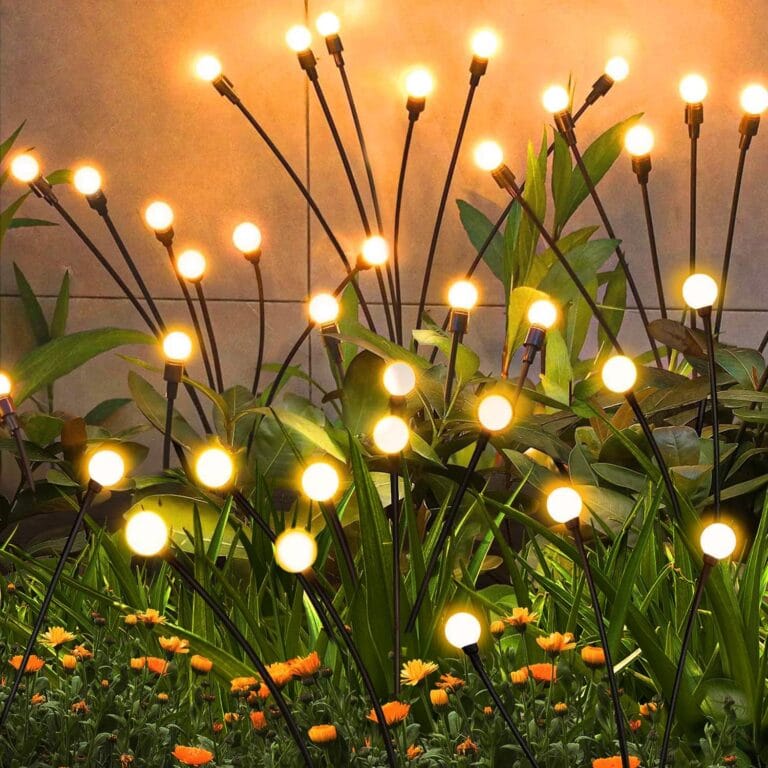 Solar Garden Lights Outdoor, 4 Pack Firefly Swaying Lights, Waterproof Garden Decor for Yard Patio Pathway Lawn, Gardening Gifts for Women Christmas Decoration Solar Garden Lights Outdoor, 4 Pack Firefly Swaying Lights, Waterproof Garden Decor for Yard Patio Pathway Lawn, Gardening Gifts for Women Christmas Decoration