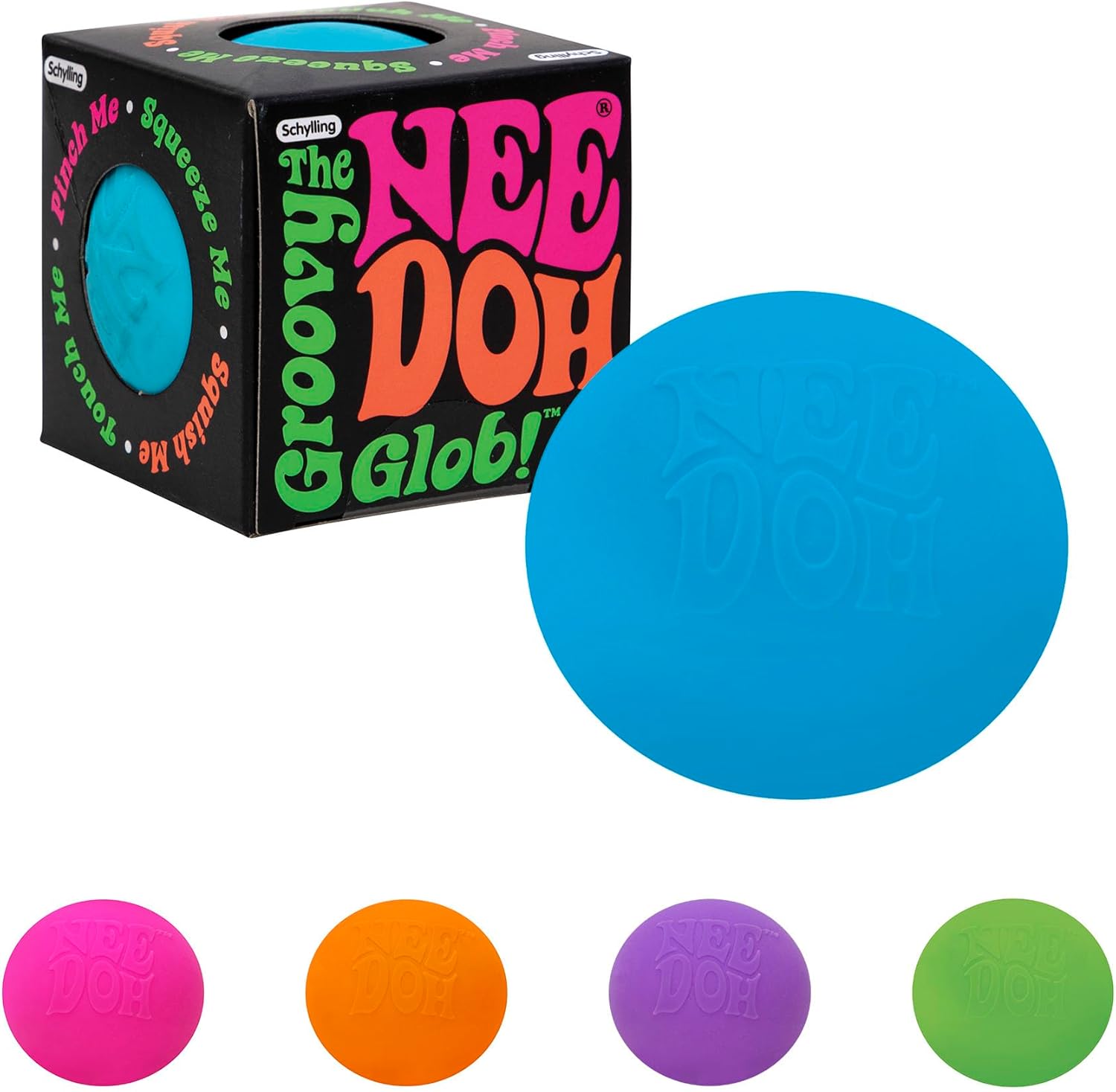 Schylling NeeDoh Original – Sensory Fidget Toy – Assorted Colors – Ages 3 to Adult , 1 Count ( Pack of 1)