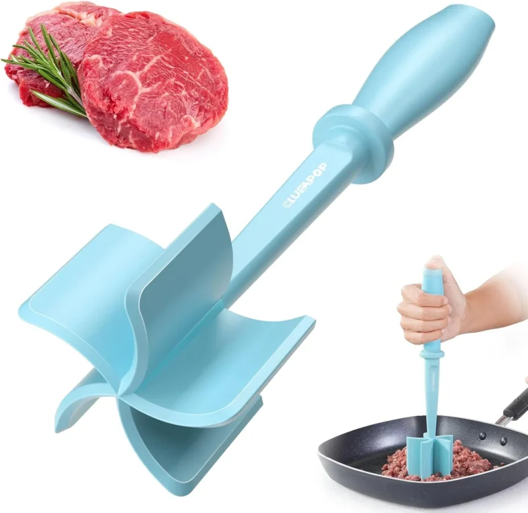 Meat Chopper, Hamburger Chopper, Potato Masher-Professional Multifunctional Heat Resistant Nylon Ground Beef Smasher Kitchen Tools And Gadgets, ​Safe For Non-Stick Cookware.
