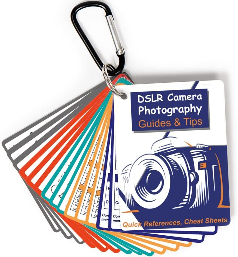 DSLR Cheat Sheet Photography Accessories Camera Accessories for Canon Nikon Sony Photography Gifts for Photographer Quick Reference Cards Guides Tips Settings Exposure Modes Composition And More 4×3in