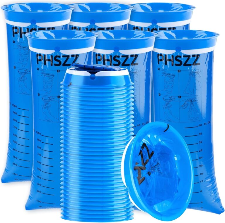 40 Pack Vomit Bags Disposable, Leak Resistant Barf Bags, Portable Blue Vomit Bag, 1000 Ml Emesis Puke Throw Up Nausea Motion Sickness Bag for Car, Aircraft, Taxi 40 Pack Vomit Bags Disposable, Leak Resistant Barf Bags, Portable Blue Vomit Bag, 1000 Ml Emesis Puke Throw Up Nausea Motion Sickness Bag for Car, Aircraft, Taxi