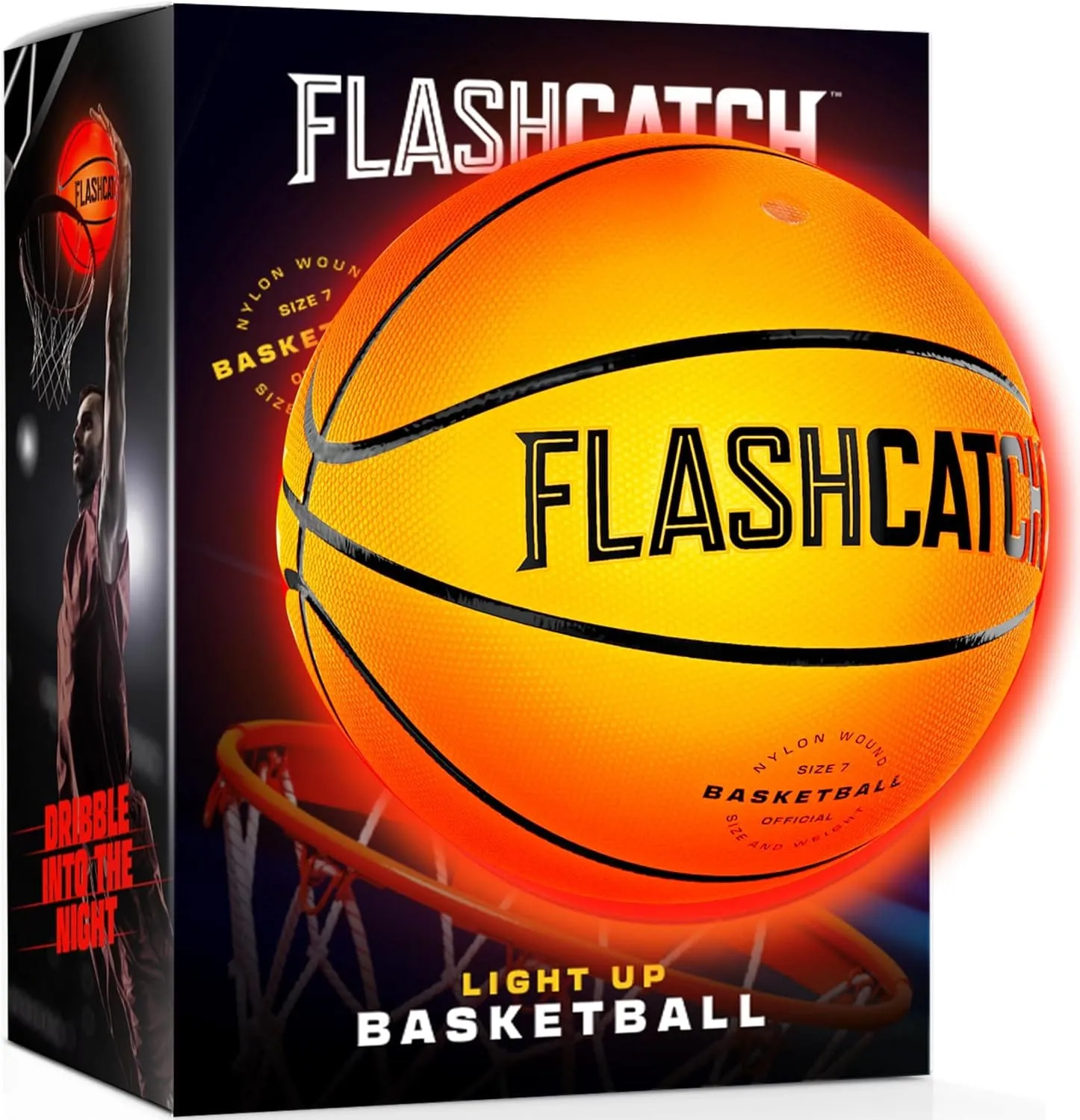 Light Up Basketball – Glow in The Dark – Sports Gear Accessories Gifts for Boys 8-15+ Year Old – Kids Teens Gift Birthday Ideas – Teen Boy Toys Ages 8 9 10 11 12 13 14 15 Outdoor Teenager