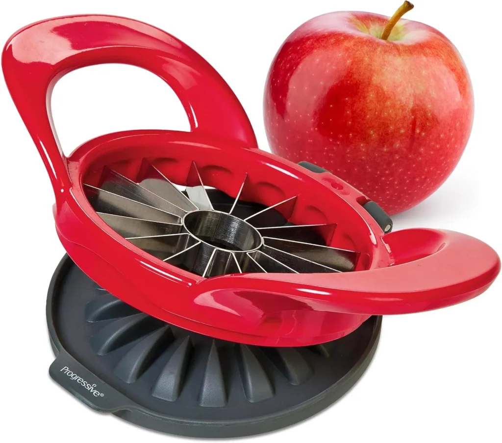 PrepWorks Dishwasher Safe Apple Slicer and Corer – 16-Slice Thin Apple Cutter with Safety Cover PrepWorks Dishwasher Safe Apple Slicer and Corer – 16-Slice Thin Apple Cutter with Safety Cover