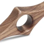 Walnut Book Page Holder, Smooth Finish Wood Book Holder for Reading, Ideal Book Reader Gifts & Reading Accessories,Book Worm Gifts for Women, Thumb Book Page Holder (Large-N)