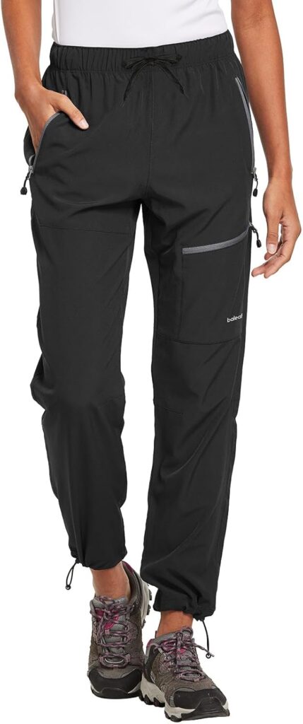 baleaf Women’s Hiking Pants Quick Dry Lightweight Water Resistant Elastic Waist Cargo Pants for All Seasons