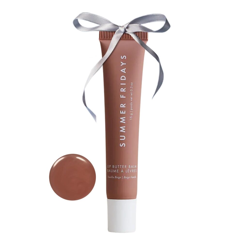 Summer Fridays Tinted Lip Butter Balm – Conditioning Vegan Lip Balm for Instant Moisture, Shine & Hydration – Softening & Soothing Skincare – Vanilla Beige (.5 Oz) Summer Fridays Tinted Lip Butter Balm – Conditioning Vegan Lip Balm for Instant Moisture, Shine & Hydration – Softening & Soothing Skincare – Vanilla Beige (.5 Oz)