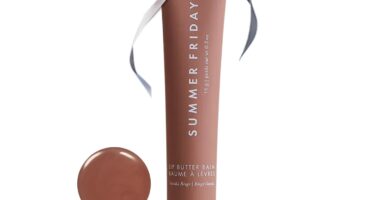 Summer Fridays Tinted Lip Butter Balm – Conditioning Vegan Lip Balm for Instant Moisture, Shine & Hydration – Softening & Soothing Skincare – Vanilla Beige (.5 Oz)